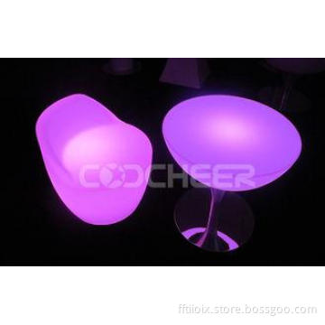 Inside or Outside illuminated Led Lounge Furniture for Nigh